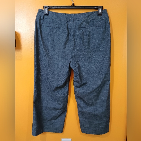 Apt 9 Stretch Maxwell Gray Cropped Pants Size 12 - Picture 9 of 12